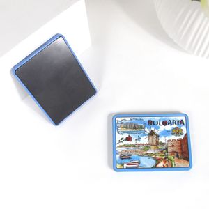 Europeo Bulgaria 3D patrón impreso hojalata imán de refrigerador personalizable pegatina magnética recuerdo para turistas - Product Image 5