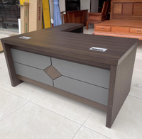 Bureau de direction en forme de L simple Table de bureau Mobilier Design Nouveau bureau moderne
