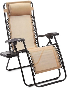 Mobilier de <span class=keywords><strong>jardin</strong></span> extérieur Bureau Patio <span class=keywords><strong>Salon</strong></span> équilibré en acier Chaise de plage inclinable pliante Chaise pliante sans gravité Chaise longue de soleil - Product Image 2