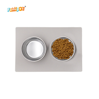 Famipet personnalisé tapis d'alimentation étanche en silicone de qualité supérieure pour chat et chien pour bol de nourriture et d'eau