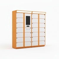 Casier intelligent numérique à écran tactile étanche, assemblé, durable, résistant à la rouille, pour la livraison de colis, résidentiel, commercial, campus