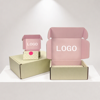 Boîtes d'expédition rigides ondulées de luxe avec logo personnalisé Matériaux recyclés pour vernis à ongles Huile Emballage de cadeau de produit artisanal