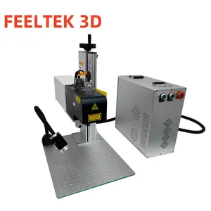 3D fibra ottica 50W 60W 100W portatile fibra Laser acciaio incisore Laser 3D fibra Laser macchina per marcatura Laser