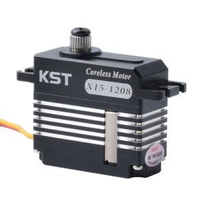 KST X15-1208มอเตอร์ไมโครคอร์เลสแบบหมุนวนแรงดันไฟฟ้ากระแสตรงสูง7.4V ช่วง6–8.4V แรงบิด13.5กิโลกรัม‑เซนติเมตรเวลาตอบสนอง0.07วินาทีความถี่333Hz ระยะเคลื่อนที่50มม. สำหรับเฮลิคอปเตอร์บังคับวิทยุ - Product Image 3