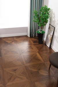 Plancher en bois de noyer noir <span class=keywords><strong>parquet</strong></span> de forme spéciale décoration murale de <span class=keywords><strong>fond</strong></span> de maison <span class=keywords><strong>parquet</strong></span> en bois - Product Image 2