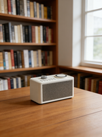 En gros Enceinte Rétro à Chargement Sans Fil 15W, Batterie 1500mAh, avec Bruit Blanc, TF, AUX, USB V5.4 pour la Maison, le Bureau et le Bureau de Travail