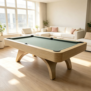 Mesa de <span class=keywords><strong>Billar</strong></span> y Comedor 2 en 1 de 7, 8 y <span class=keywords><strong>9</strong></span> pies con Patas Metálicas y Madera Gruesa Moderna, con Tablero Convertible para Sala de <span class=keywords><strong>Juegos</strong></span> de Villa - Product Image 2