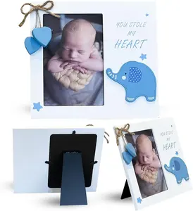 Bambino neonato in legno cornice perfetta per Baby Shower regalo per mamma si adatta 4x6 foto