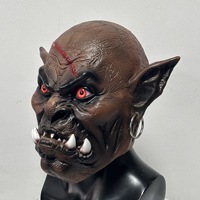 Nouveau Cyou Latex Monster Spooky Demon Gaming World Warcraft Prank Helmet Anime Expo Performance Carnival Halloween Eco-Friendly