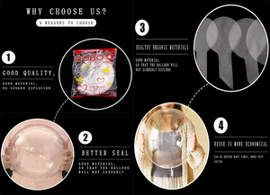 Ballons LED en gros pour la Saint-Valentin, ballons LED Bobo, ballons LED en forme de rose « Je t'aime », globos pour demande en mariage, fête de fiançailles - Product Image 5