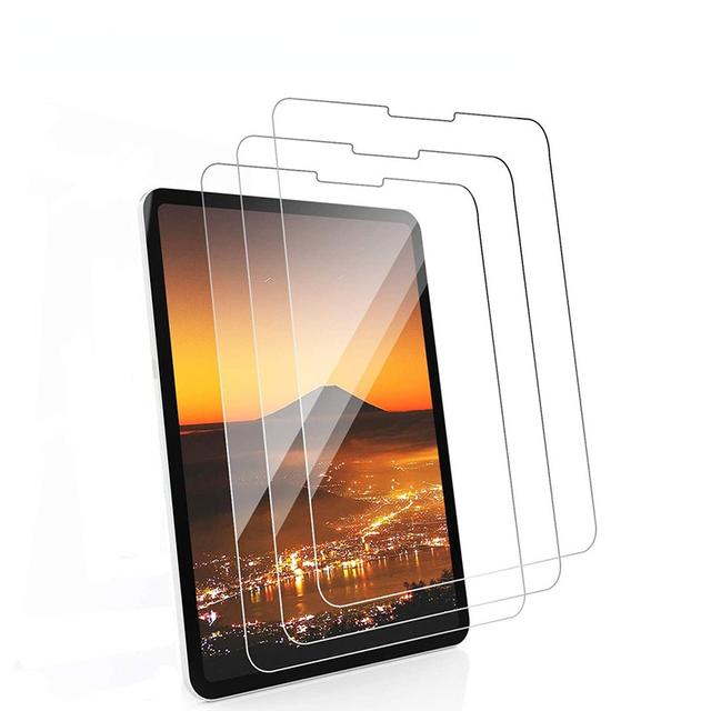 For iPad Pro 12.9 Inch Screen Protector 6th 5th 4th 3rd Gen 2022 2021 2020 2018 2017 Tablet Protective Clear Film Tempered Glass