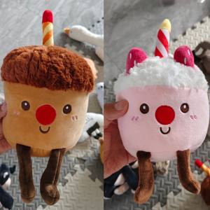 Peluche Super Morbido all'Ingrosso, Simpatico Pupazzo a Forma di Torta alla Fragola e Cioccolato con Fodera in Rete, Regalo per Bambini - Product Image 6