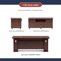 Bureau de patron de style chinois moderne haut de gamme nouveau mobilier de bureau de chaise de direction pour le président