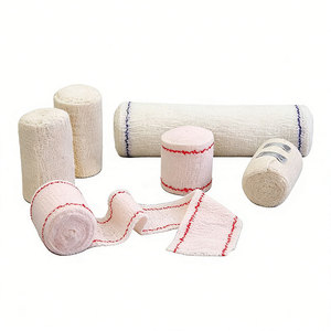 Bandage en coton crêpe médical jetable, respirant, élastique, compressif, CE, pour applications hospitalières, bandage en coton crêpe - Product Image 2