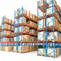 Sistem Rak Pallet Baja Tugas Berat untuk Penyimpanan Gudang dan Unit Rak Barang High Cube untuk Pusat Distribusi