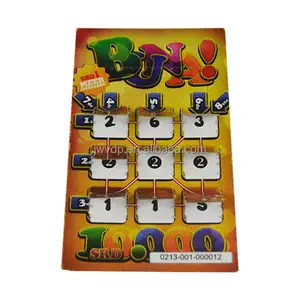 Thẻ Bingo Sản Xuất Xổ Số Đầu Vé Bingo Bán Hàng Nóng Thẻ In Với Thiết Kế Tùy Chỉnh