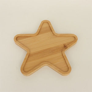 Posavasos de Bambú en Forma de Estrella 10x10x1cm Resistente al Calor para Servir Bebidas - Product Image 1