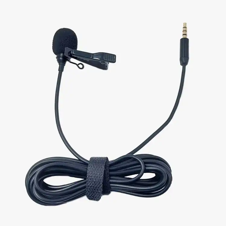 wholesale price Portable Mini Wired Mike Live Broadcast Mic Condenser Lavalier Lapel Clip Microphone support for3.5mm collar mic