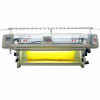 Machine à tricoter circulaire industrielle 1,5 m/s, grande largeur 120 pouces, calibre 2,5G à 16G pour la fabrication de tissus en coton et polyester