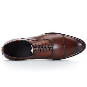 سعر رخيص أسود بني جودة عالية جلد طبيعي مقاوم للماء الدانتيل متابعة أحذية أكسفورد اللباس للخريف مكتب والمهنة - Product Image 3