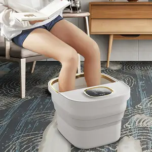 Shiatsu elétrico Pedicure Ionic Hydrosana Detox Foot Spa Dobrável Pé Spa Banho Massageador com Aquecimento