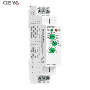 GEYA-Relé de retardo de encendido y apagado, relé de temporizador de CC multifuncional de 24 Din, AC/DC24V ~ 240V, función múltiple, de tiempo - Product Image 4