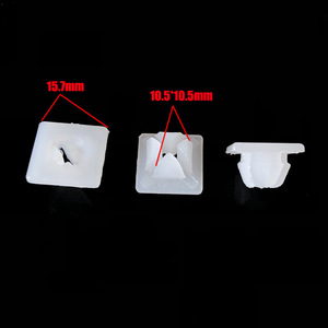 Clips de fixation de plaque d'immatriculation en plastique K93, type encastré, pour support de plaque d'immatriculation de voiture Chevrolet, base à vis - Product Image 2