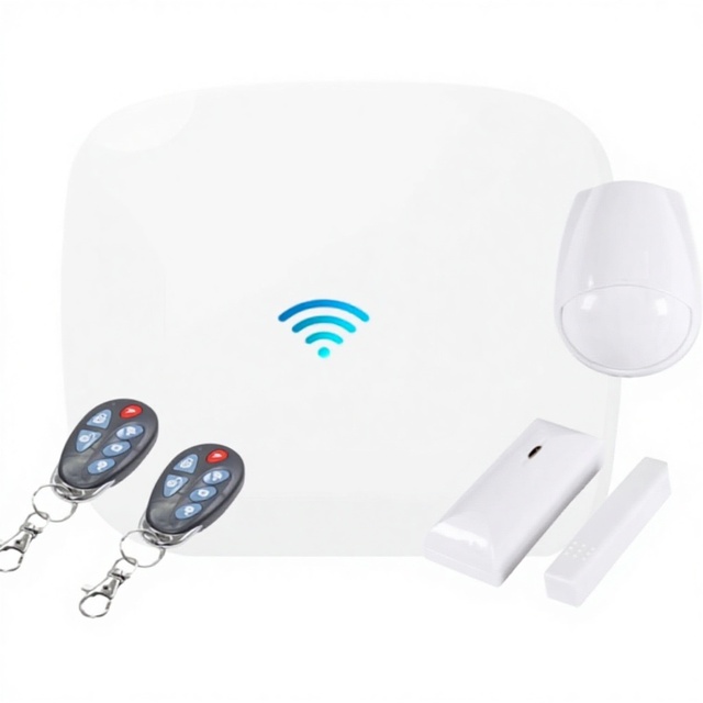MA-IV 4G GSM Smart Alarm System with NVR 32 Wireless Zones 4K IP Camera Support WiFi/LAN App Control Portable Security System