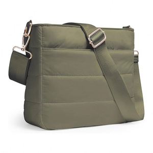 <b>Women</b> Shopper Tote <b>Handbag</b> Crossbody Winter Puffer Bags <b>Large</b> Capacity Nylon Quilted Puffy Shoulder Bag - Product Image 1