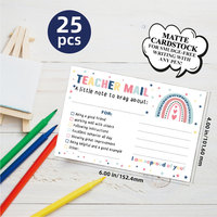 Notes personnalisées de l'enseignant aux parents Happy Mail Cartes postales en classe Bon comportement Incitatif Cartes de motivation à envoyer à la maison