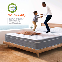 COSTFULL Twin 10 Zoll Hybrid Taschenfederkern Gel-Memory-Foam-Matratze Modernes Design 10 Jahre Garantie 20-35cm Dicke Mittelfest