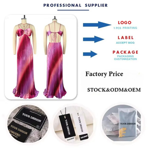 HK7942 <span class=keywords><strong>Abiti</strong></span> Estivi da <span class=keywords><strong>Donna</strong></span>, Vestito Lungo a Spalline Sottili con Schiena Scoperta, Linea ad A, Abito Plissettato Elegante - Product Image 3
