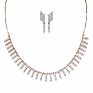 Collier élégant pour femmes en diamant, collier élégant et minimaliste, bijoux de luxe faits à la main pour le travail, le style décontracté, les fêtes et les événements du soir - Product Image 4