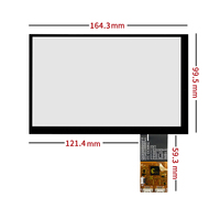 Écran tactile capacitif TFT LCD A-Si de 7 pouces KANON pour extérieur, compatible avec la lumière du soleil, avec interface USB et IIC, puce de commande GT911