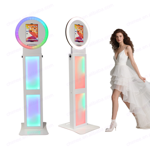 Photobooth portátil iPad Photo Booth Shell con luz giratoria Flight Case Selfie Photo Booth Kiosk Photomaton <span class=keywords><strong>para</strong></span> <span class=keywords><strong>eventos</strong></span> de fiesta - Product Image 2