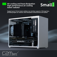 Premium tout aluminium ATX MATX boîtier blanc C2P mise à niveau 240 refroidissement par eau côté Transparent avec panneau latéral fenêtre Stock Bolrzo