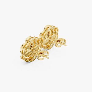 Hot Sale on Beautiful Diamond Floral <b>Stud</b> <b>Earrings</b> for Women with <b>Fine</b> Craftsmanship for Special Occasions Available for Sale - Product Image 4