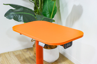 Bureau assis-debout électrique à une jambe, alimenté par batterie, auto-alimenté