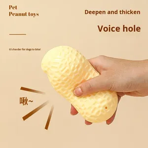Juguete Sonoro para <span class=keywords><strong>Perros</strong></span>, con Forma de Cacahuete, para Aliviar el Aburrimiento, Resistente <span class=keywords><strong>a</strong></span> Mordidas, para Corgi, Teddy, Shiba Inu, Juguete Pequeño - Product Image 6