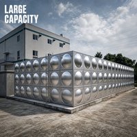 Réservoir d'eau modulaire en acier inoxydable SUS304 haute capacité pour la lutte contre les incendies et le stockage industriel