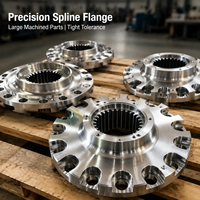 Service d'usinage CNC basé sur des dessins OEM pour les pièces de transmission non standard et les brides à cannelures de précision