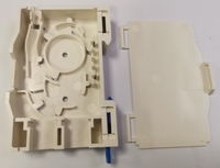 Kotak Terminal Rel DIN Serat Optik Tipe Mini ABS untuk Panel Rak, Kotak Pemasangan Rel DIN Serat Optik 2 Inti