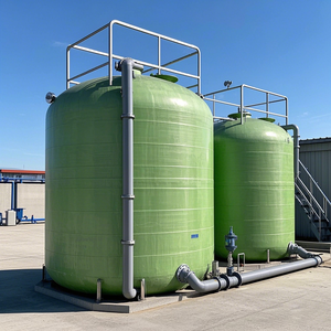 ถังเก็บไฟเบอร์กลาสแบบม้วนเส้นใยไฟเบอร์กลาสแนวนอน - Product Image 1