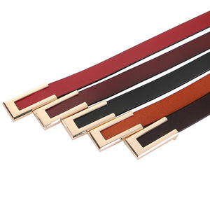 <span class=keywords><strong>Ceinture</strong></span> en <span class=keywords><strong>cuir</strong></span> pour femmes de 100cm <span class=keywords><strong>Ceinture</strong></span> mince noire décorée avec un jean <span class=keywords><strong>Ceinture</strong></span> à la mode pour robes de costume - Product Image 2