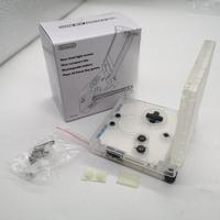 Coque transparente colorée pour GBASP, coque de protection rigide transparente, boîtier complet pour Game Boy Advance SP