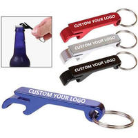 Ouvre-bouteille en alliage d'aluminium personnalisé pour sublimation, ouvre-bouteille de bière, porte-clés en métal avec outil de démontage