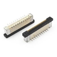 Connecteur horizontal à 10 broches, pas de 1,25 mm, avec boucle, connecteur à plat, fiche mâle simple rangée, connecteur de carte PCB, fourni par l'usine