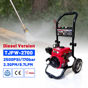 Hidrolavadora <span class=keywords><strong>de</strong></span> Alto Flujo con Motor Diésel, 8.7 LPM <span class=keywords><strong>de</strong></span> Salida <span class=keywords><strong>de</strong></span> Agua, 0.7 L <span class=keywords><strong>de</strong></span> Capacidad <span class=keywords><strong>de</strong></span> Aceite, para Limpieza <span class=keywords><strong>de</strong></span> Mobiliario Urbano / Saneamiento Público - Product Image 1