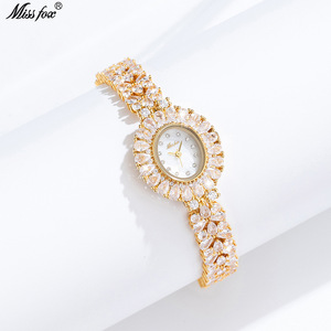 New Fashion Iced Out <b>Watch</b> <b>Arabic</b> Numerals Quartz Hip Hop Designer Gold Plated Luxury Men Women <b>Watches</b> - Product Image 4