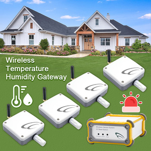 For Flower Greenhouse 4 Sets Sensors Integrated Gateway Lora smart <b>wireless</b> temperature and humidity <b>transmitter</b> - Product Image 1